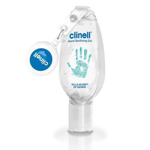 Clinell Hand Sanitizer 50ml with retractable clip