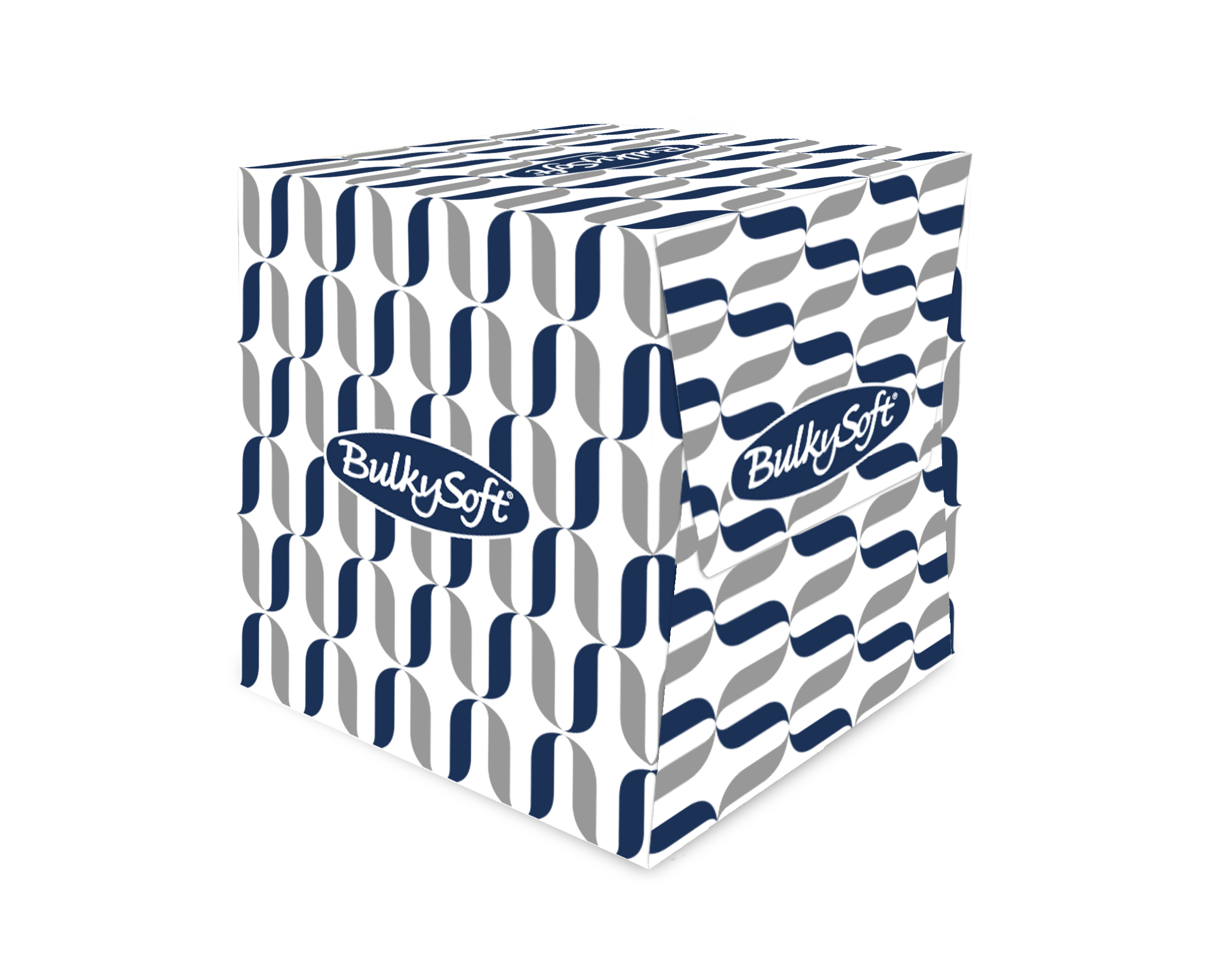 Bulkysoft White 2ply Luxury Cube Tissues - 68908 (Pack of 24)