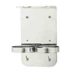 Chrome Double Holder 300ml Wall Mounted