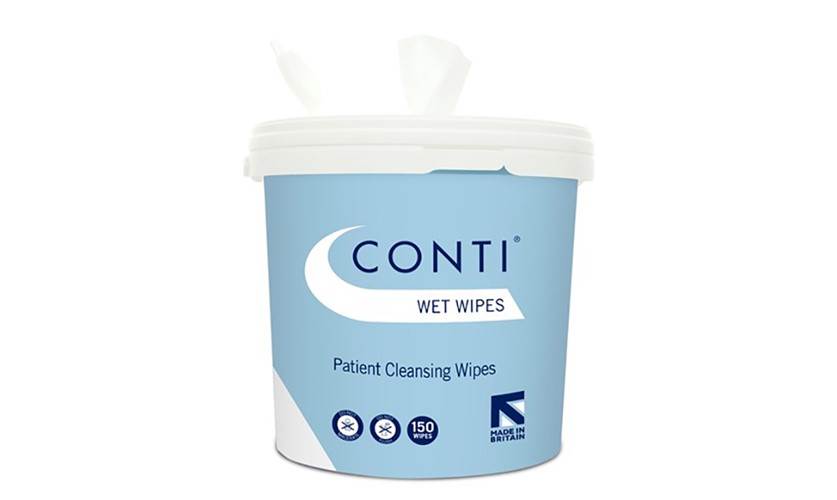 Contiwipes Wet Wipes Buckets for skin cleaning, WI030, 4x 150 wipes per bucket
