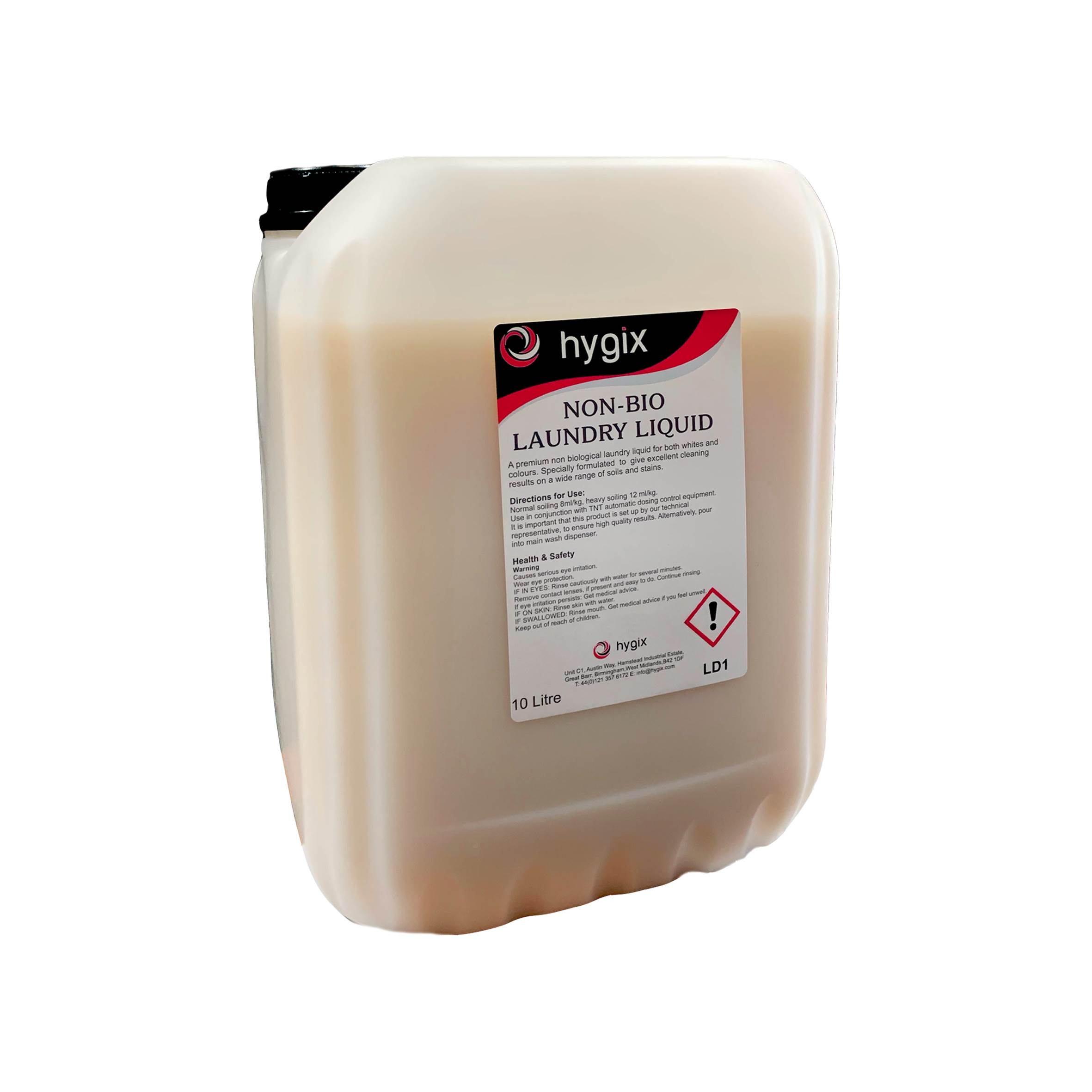 LD1 HYGIX NON-BIO LAUNDRY LIQUID 10 litre
