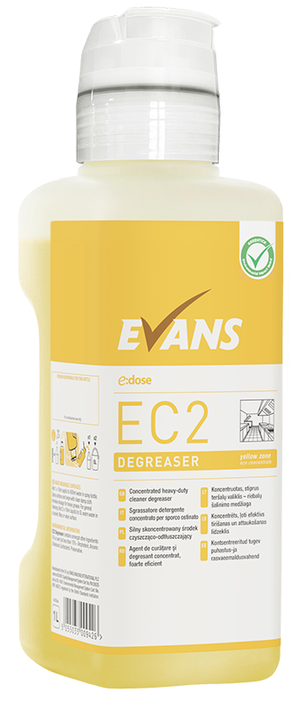 EV A107 EC2 Degreaser Unperfumed H/DCleaner Concentrate 1 Litre