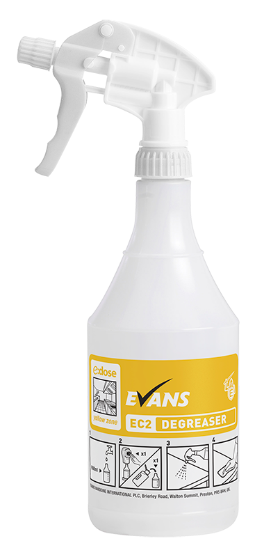 Evans EC2 D006 Degreaser 750mlEmpty Trigger Bottle Sprayer