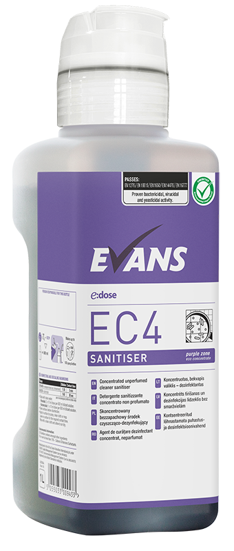 EV EC4 A133 Surface Sanitiser1 Litre Conentrate