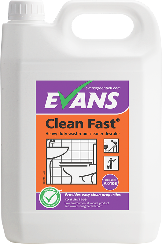 Evans A010 Cleanfast HD Acidic BacterialCleaner 5 Litre