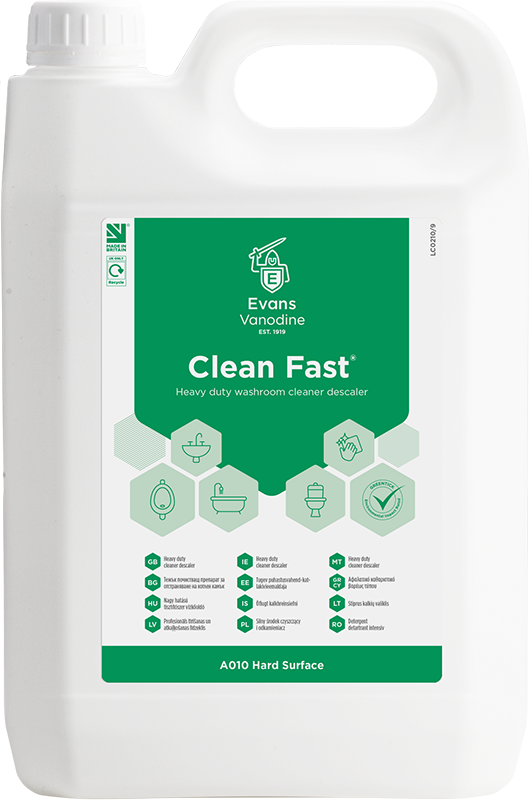 Evans Cleanfast HD Acidic Bacterial Cleaner - 5 Litre (A010EEV2)