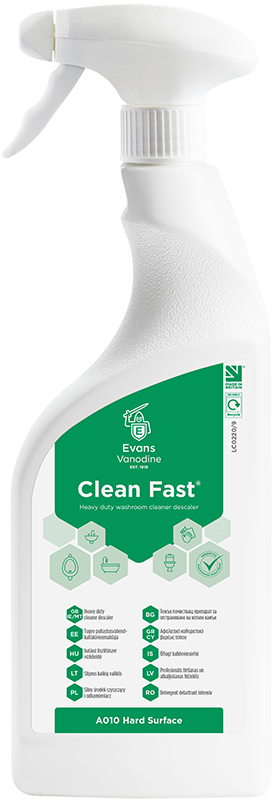 Evans Cleanfast HD Acidic Bacterial Cleaner - 750ML (A010AEV)