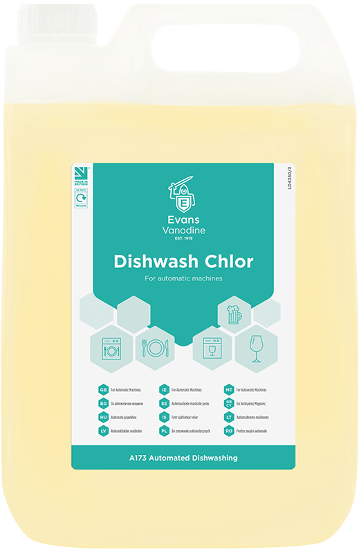 Evans A173 Dishwash Chlor20 Litre