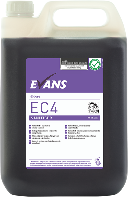 Evans EC4 Surface Sanitiser - 5 Litre (A133EEV2)