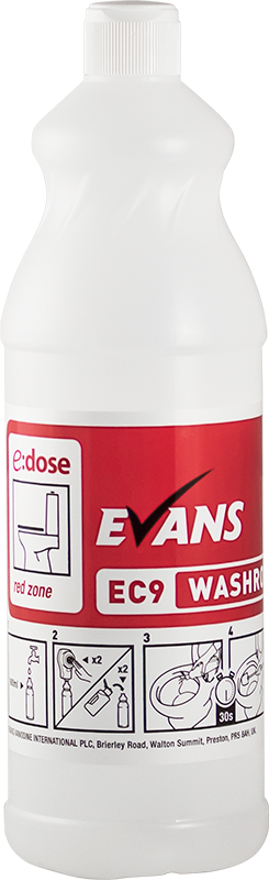 Evans EC9 Washroom Cleaner - 6 x 1 Litre (D035AEV)