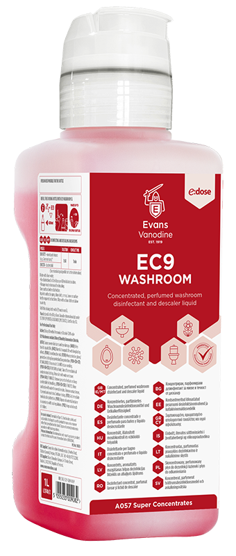 Evans EC9 Washroom Cleaner - 1 Litre Concentrate (A057AEV)