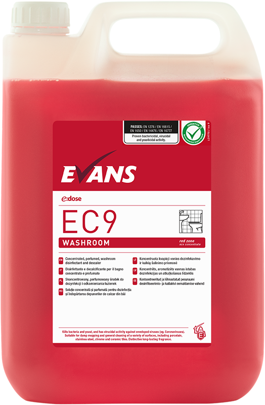 Evans EC9 Washroom Cleaner - 5 Litre Concentrate (A057EEV2)