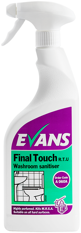 Evans A060 Final Touch Washroom Sanitizer750ml Trigger
