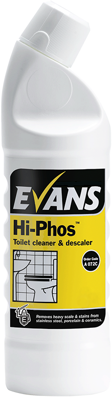 Evans HIPHOS  Toilet Cleaner 1  LitreAcidic Phosphoric Descaler