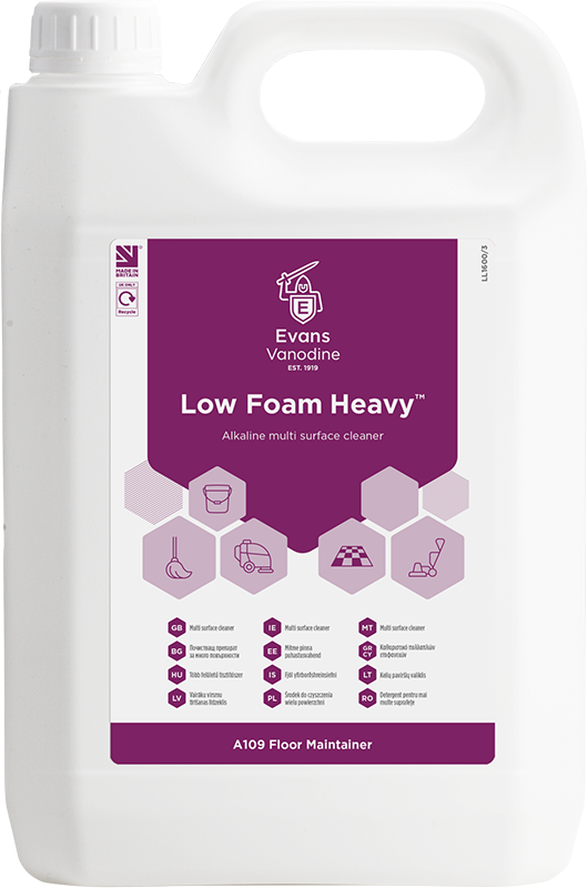 Evans Low Foam Heavy Multi Surface Cleaner - 5 Litre (A109EEV2)