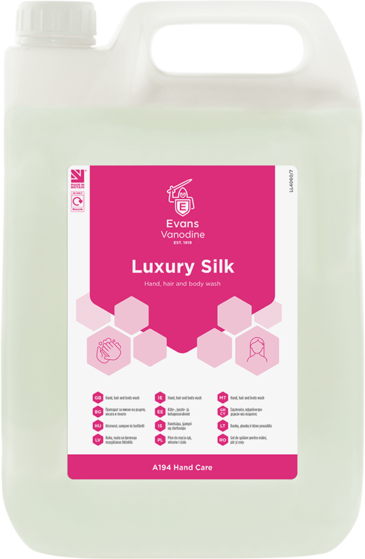 Evans Luxury Silk Hand, Hair and Body Wash - 5 Litre (A194EEV2)