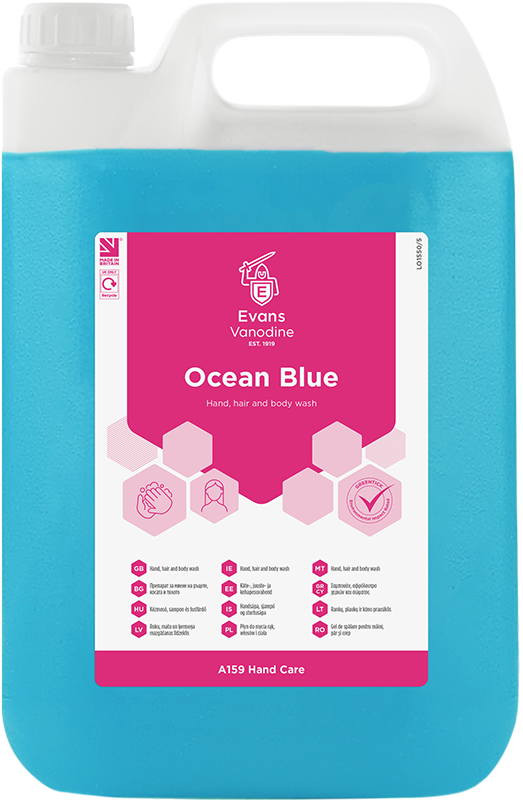 Evans Ocean Blue Soap - 5 Litre (A159EEV2)