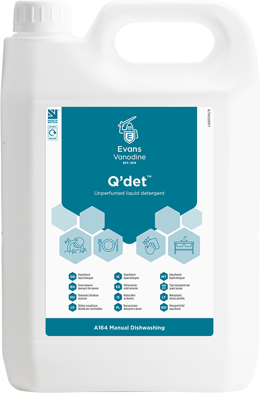 Evans QDET Unperfumed Liquid Detergent - 5 Litre (A164EEV2)