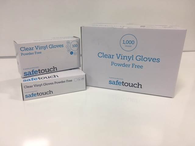 WEB ONLY OFFER, Disposable Vinyl Powder Free Clear  Gloves, SMALL