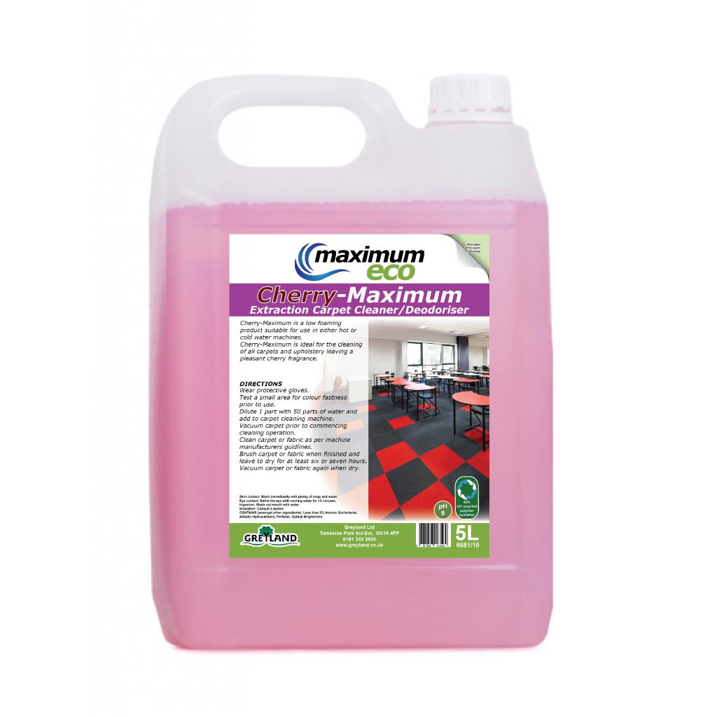 Greyland Maximum-Eco Cherry Carpet Deodoriser & Cleaner - 5 Litre (GY-1764/02)