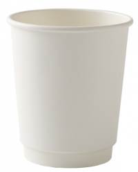 8oz DOUBLE WALL, WHITE, HOT DRINK CUP20 x 25P/8OZCUP