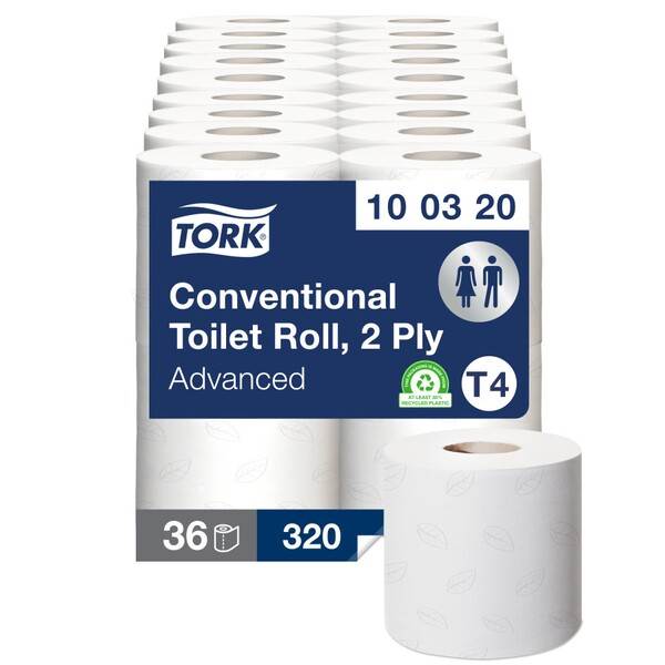 Tork Toilet Rolls 2ply 36 Rolls 320 Sheet