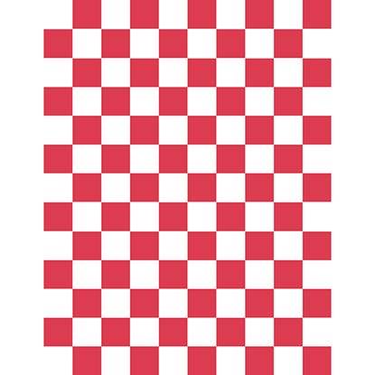 RED CHECKED GREASEPROOF PAPER X 500 SHEETS 25 X 20 CM