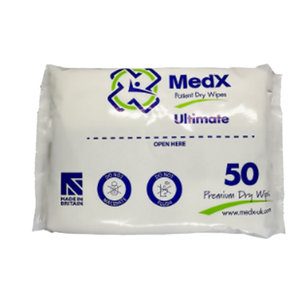 MedX Dry Patient Wipes 32x100